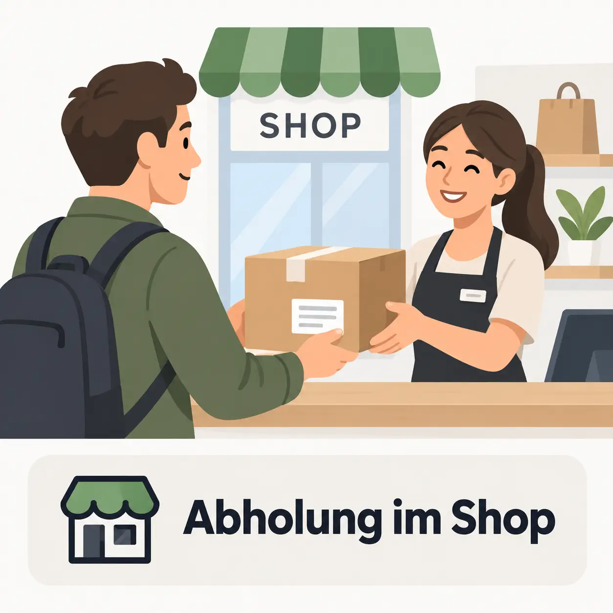 Abholung im Lager