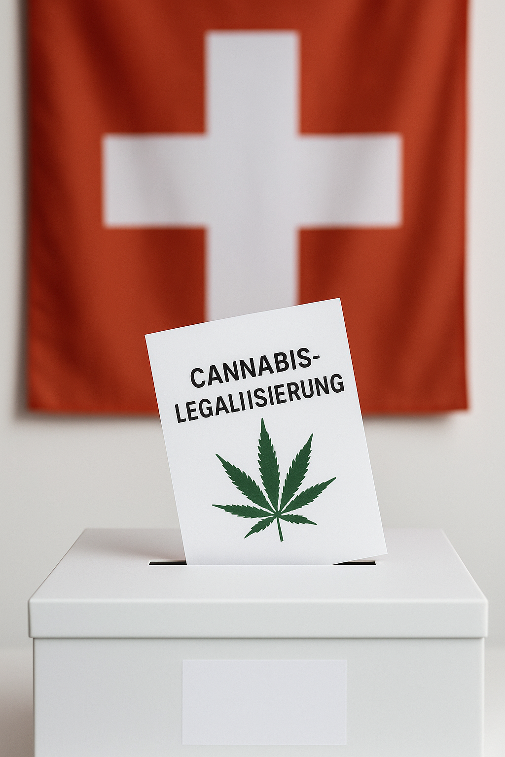 Medizinisches Cannabis, Apothekerglas und Hanfblüten, Schweiz