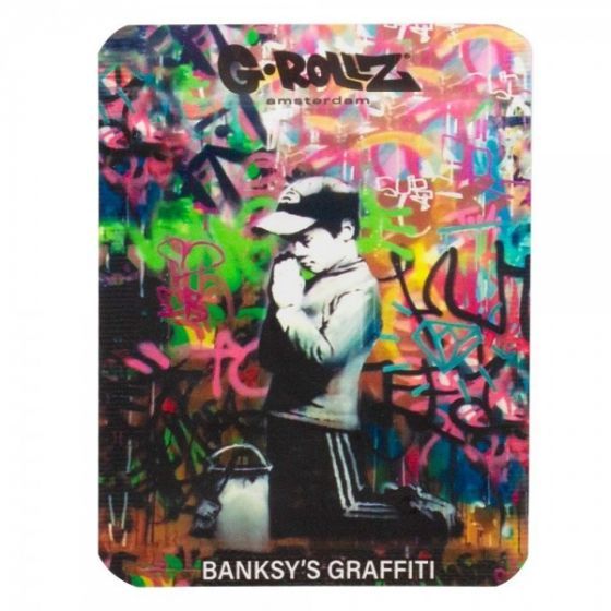 G-Rollz - Banksy Alugrip, 65mm x 85mm G-Rollz - Banksy Alugrip, 65mm x 85mm