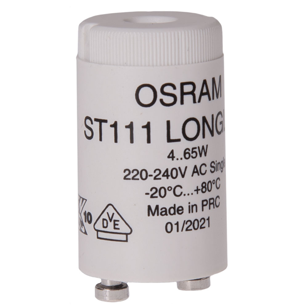 Osram - Starter Leuchtstoffröhren St111 Einzelschaltung, 4-65W 230V Osram - Starter Leuchtstoffröhren St111 Einzelschaltung, 4-65W 230V