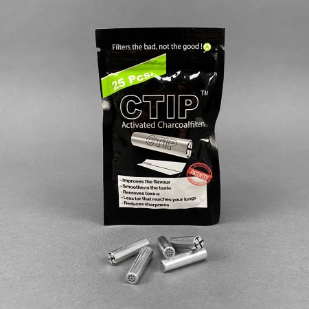 Aktivkohlefilter CTip® - 25 Stück (recycelbares Aluminiumgehäuse)