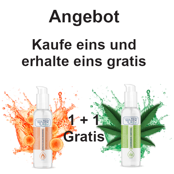 Water Feel, Warming - Massageöl  & Water Feel, Cannabis Sativa (Gratis)