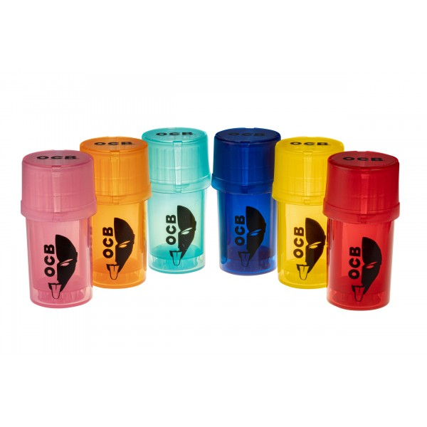 OCB - Kunststoff 3-Part Grinder & Stash 2in1, Grinder und Aufbewahrung
