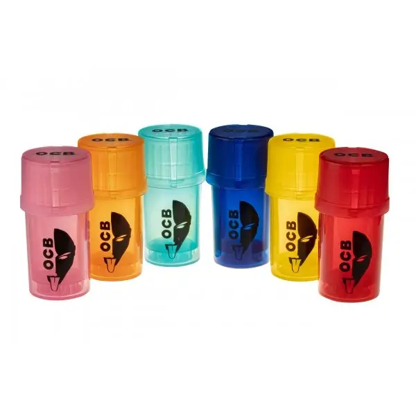 OCB - Kunststoff 3-Part Grinder & Stash 2in1, Grinder und Aufbewahrung OCB - Kunststoff 3-Part Grinder & Stash 2in1, Grinder und Aufbewahrung