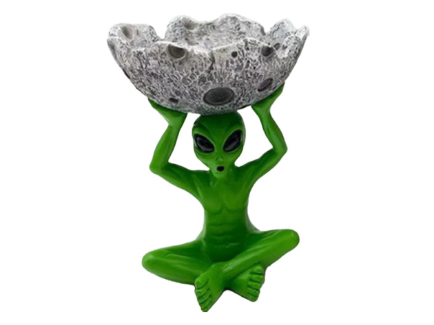 Aschenbecher - Alien Meteor, 11 x 11 x 14 cm Aschenbecher - Alien Meteor, 11 x 11 x 14 cm