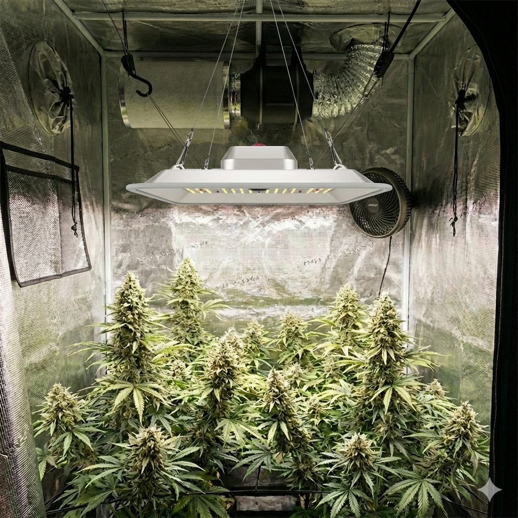 Anwendungsbild: Greenception GC-PURE 80W im Indoor-Setup