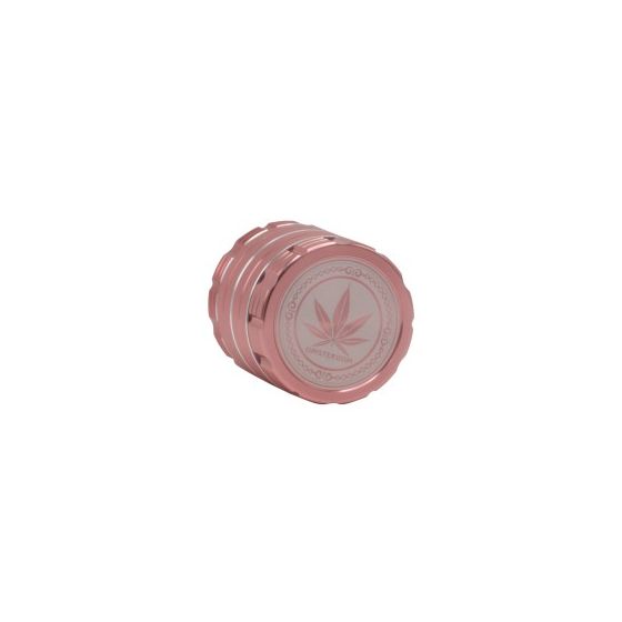 Grinder Amsterdam Hanfblatt, Rose, 40mm, 4tlg. Grinder Amsterdam Hanfblatt, Rose, 40mm, 4tlg.