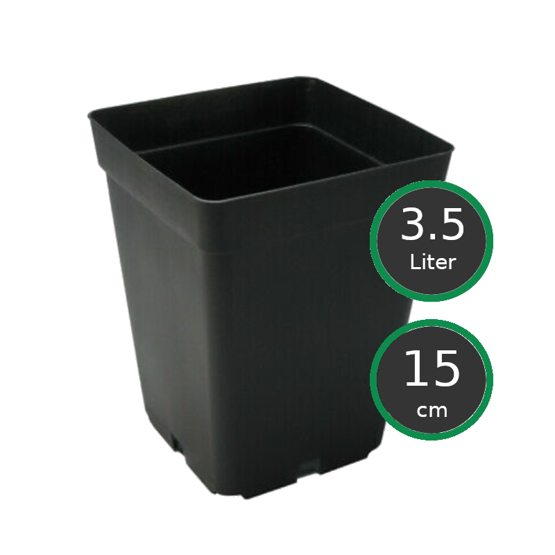 Vierkant Töpfe 15x15x20 cm - 3.5ltr. Vierkant Töpfe 15x15x20 cm - 3.5ltr.