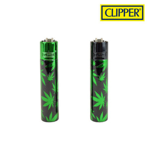 Clipper Metall Feuerzeug - mini Hemp Leaf inkl. Mettaldose Clipper Metall Feuerzeug - mini Hemp Leaf inkl. Mettaldose