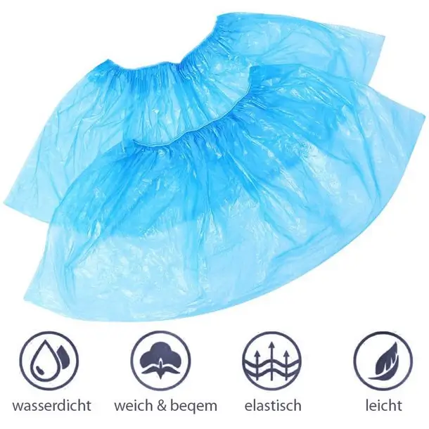 Einweg Überschuhe aus CPE - 100 Stk./Box, Blau