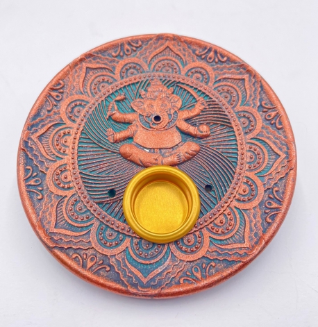 Bronze Räucherstäbchenhalter - Genesh Bronze Räucherstäbchenhalter - Genesh