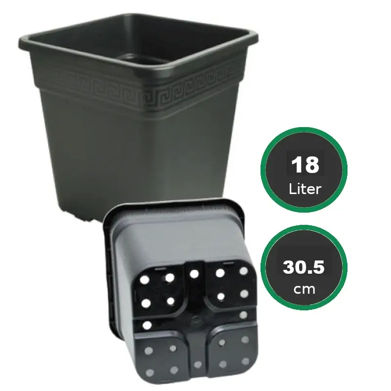 Vierkant Töpfe 30.5x30.5x30.5cm 18ltr