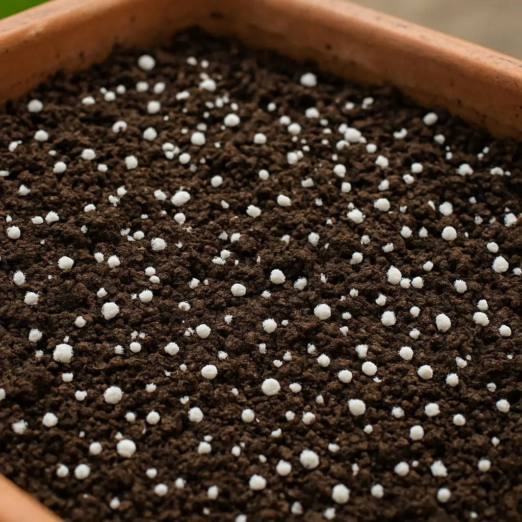 Erde mit Perlite-Mischung